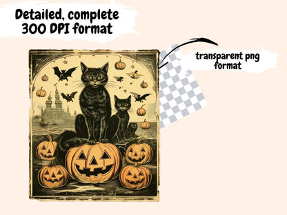 Vintage Pumpkins Watercolor Clipart halloween clipart - Wonders Artist