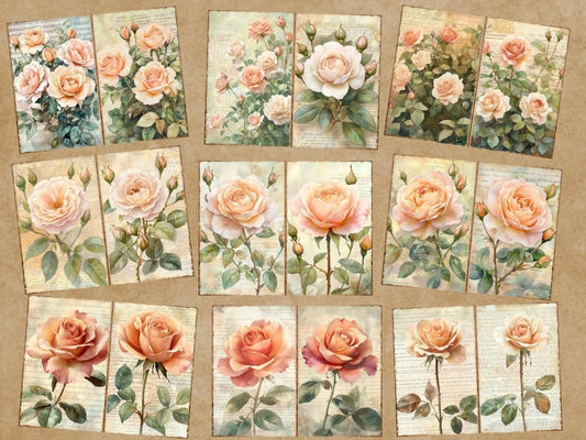 Vintage Roses Journal Pages (P2)