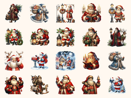 Vintage Santa Clipart