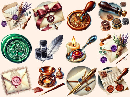 Vintage Stationery Clipart stationery art - Wonders Artist