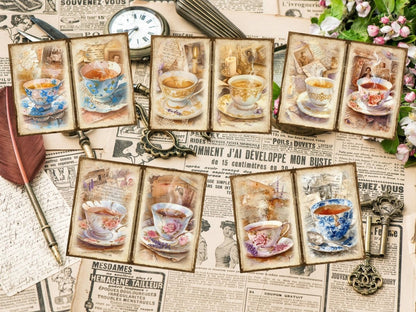 Vintage Tea Journal Pages (P3) Antique Tea Pages - Wonders Artist