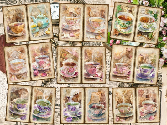 Vintage Tea Journal Pages (P5)