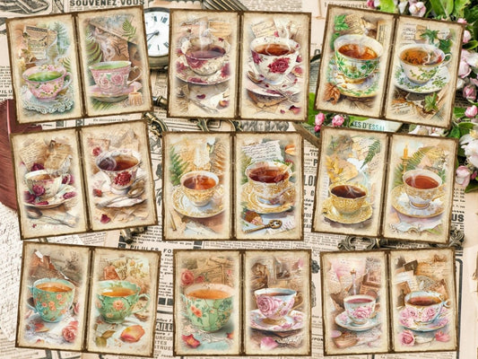 Vintage Tea Journal Pages (P6)