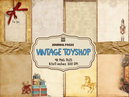 Vintage Toyshop Journal Pages All Bundles Journal Pages new bundles all - WondersArtist