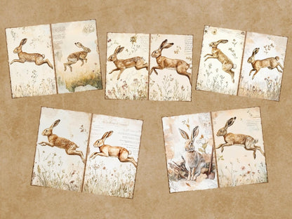 Vintage Woodland Journal Pages (P3) Antique Woodland Kit - Wonders Artist