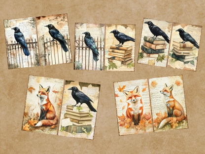 Vintage Woodland Journal Pages (P5) Antique Woodland Kit - Wonders Artist