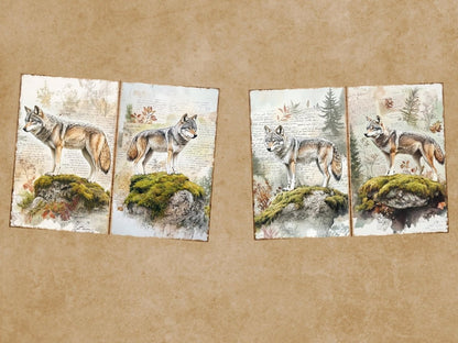 Vintage Woodland Journal Pages (P6) Antique Woodland Kit - Wonders Artist