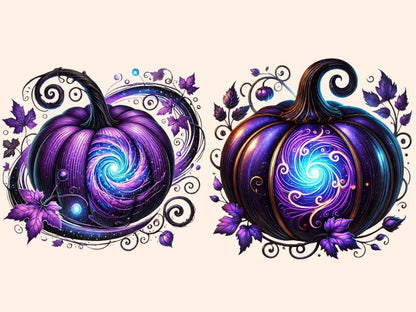 Violet Pumpkins Clipart Autumn Pumpkins - Wonders Artist