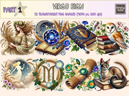 Virgo Sign Clipart astrology png - Wonders Artist