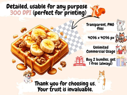 Waffles Clipart Cute waffle art - Wonders Artist
