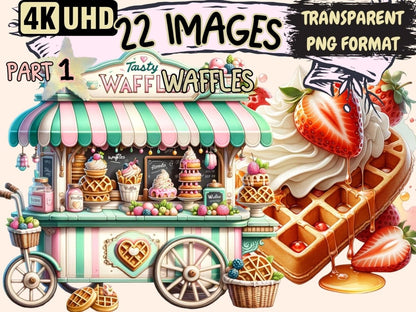 Waffles Clipart Cute waffle art - Wonders Artist