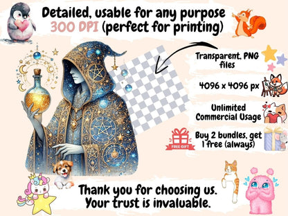 Warlocks Clipart enchanted icons - Wonders Artist