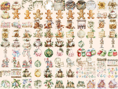 Warm Christmas Watercolor Clipart Comfy Christmas Art - Wonders Artist