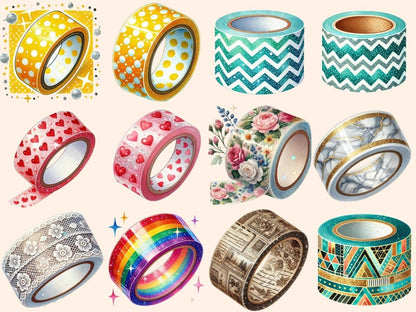 Washi Tapes Clipart artistic artwork - Wonders Artist