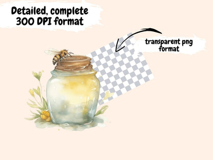 Watercolor Honey Bees Clipart baby bee - Wonders Artist