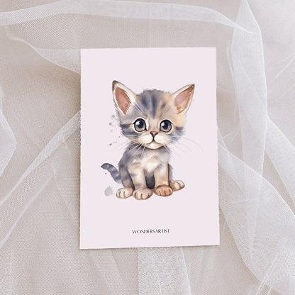 Watercolor Kittens Clipart animals clipart - Wonders Artist