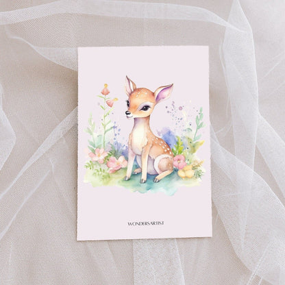 Watercolor Spring Animals Clipart adorable clipart - Wonders Artist