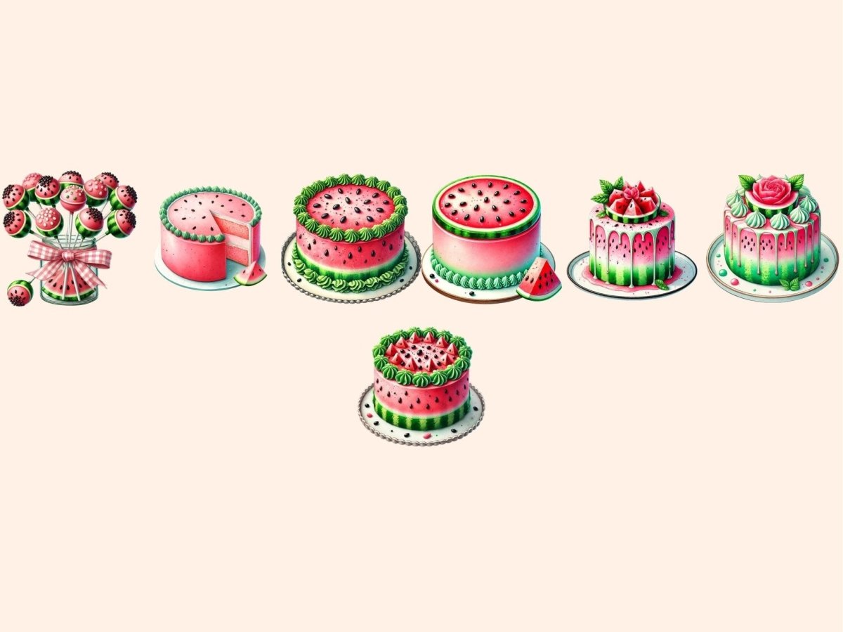Watermelon Cakes Clipart cake clipart cake images cupcake clipart - WondersArtist