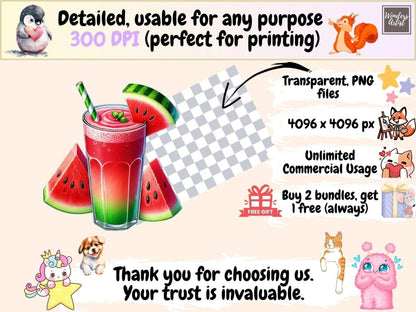 Watermelon Delights Clipart cute watermelon png - Wonders Artist