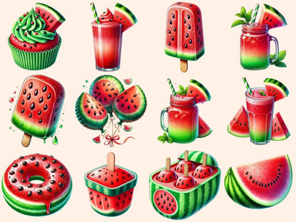 Watermelon Delights Clipart cute watermelon png - Wonders Artist