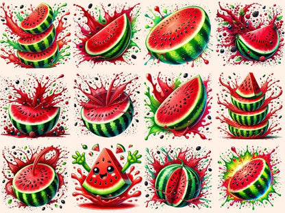 Watermelon Splash Clipart fresh fruit png - Wonders Artist