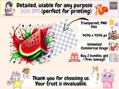 Watermelon Splash Clipart fresh fruit png - Wonders Artist
