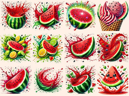 Watermelon Splash Clipart fresh fruit png - Wonders Artist
