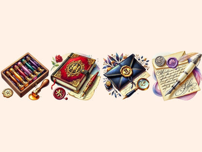 Wax Seal Stamps & Stationery Clipart classic seal clipart - Wonders Artist