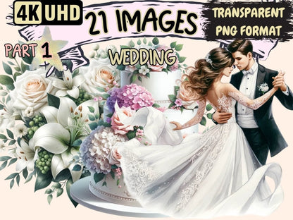 Wedding Clipart Cute wedding art - Wonders Artist