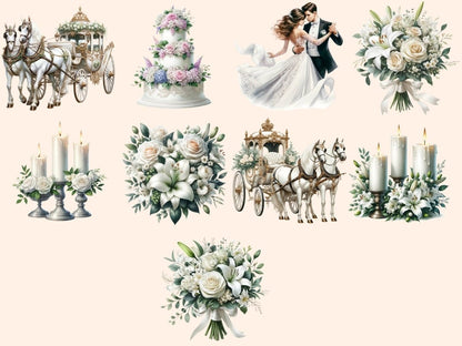 Wedding Clipart Cute wedding art - Wonders Artist