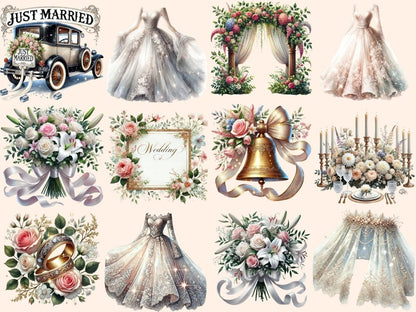 Wedding Motifs Clipart ceremony design - Wonders Artist
