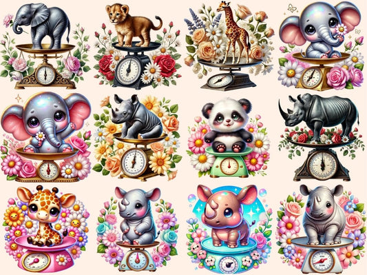 Clipart zvířat na váze