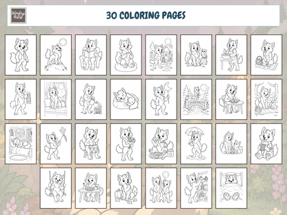 Werewolves Coloring Book — preview 2