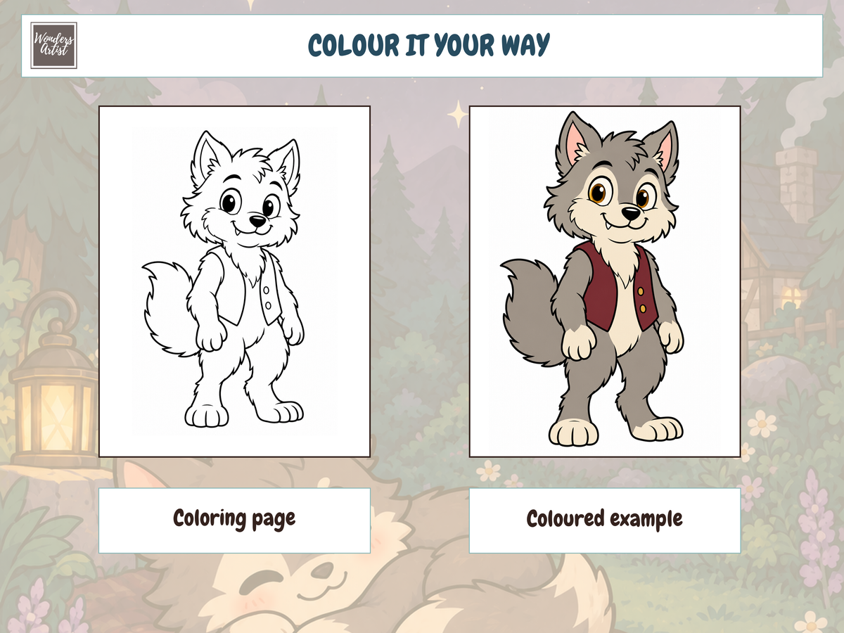 Werewolves Coloring Book — preview 3
