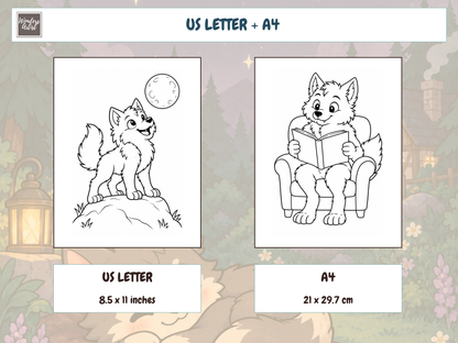 Werewolves Coloring Book — preview 4
