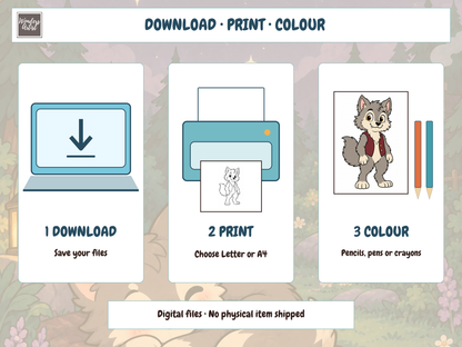 Werewolves Coloring Book — preview 6