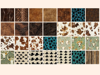 Western #1 Seamless Digital Paper Bandana Seamless - Wonders Artist