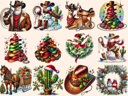 Western Christmas Clipart christmas cactus png - Wonders Artist