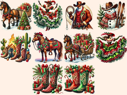 Western Christmas (P2) Clipart christmas cactus png - Wonders Artist