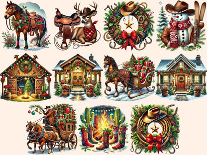 Western Christmas (P3) Clipart christmas cactus png - Wonders Artist