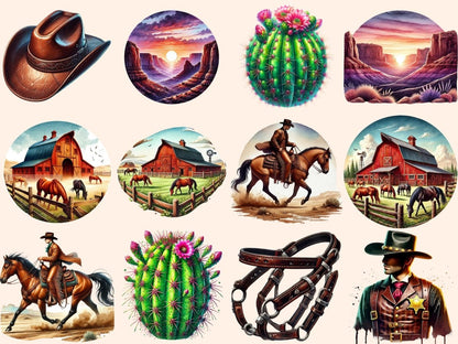 Western Clipart autopost Country Clipart Cowboy Hat Art - WondersArtist