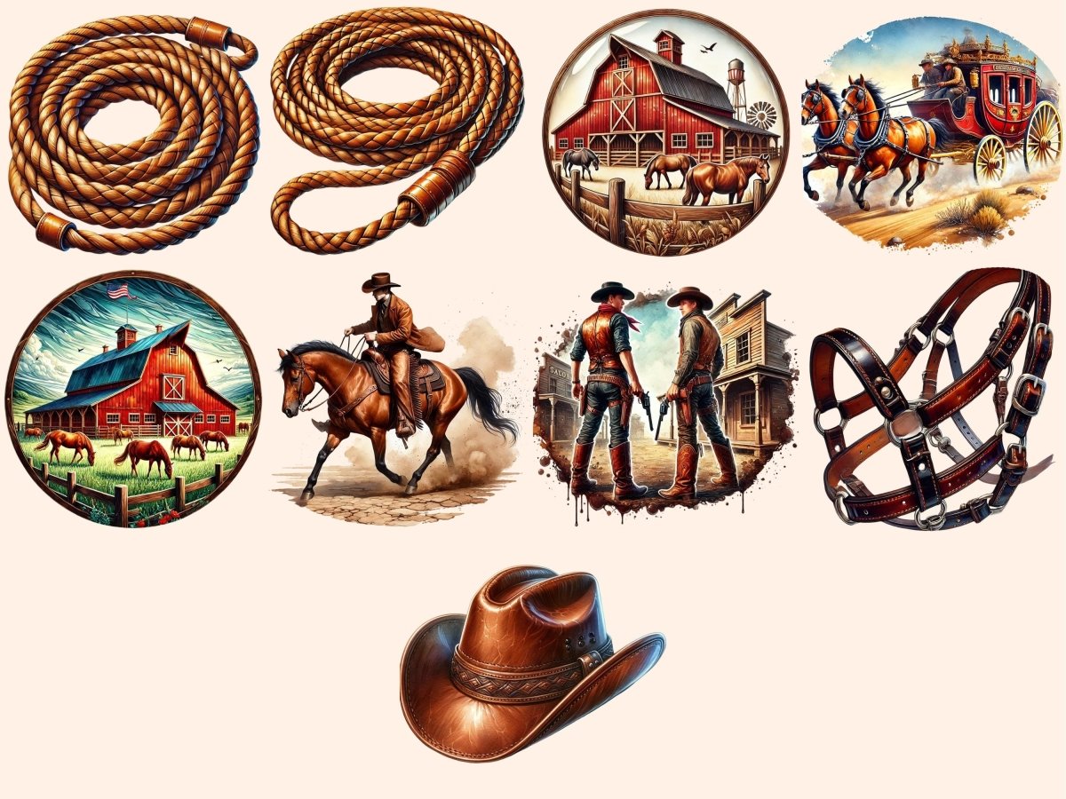 Western Clipart autopost Country Clipart Cowboy Hat Art - WondersArtist