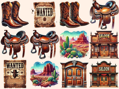 Western (P2) Clipart Country Clipart - Wonders Artist