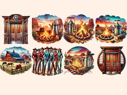 Western (P2) Clipart Country Clipart - Wonders Artist