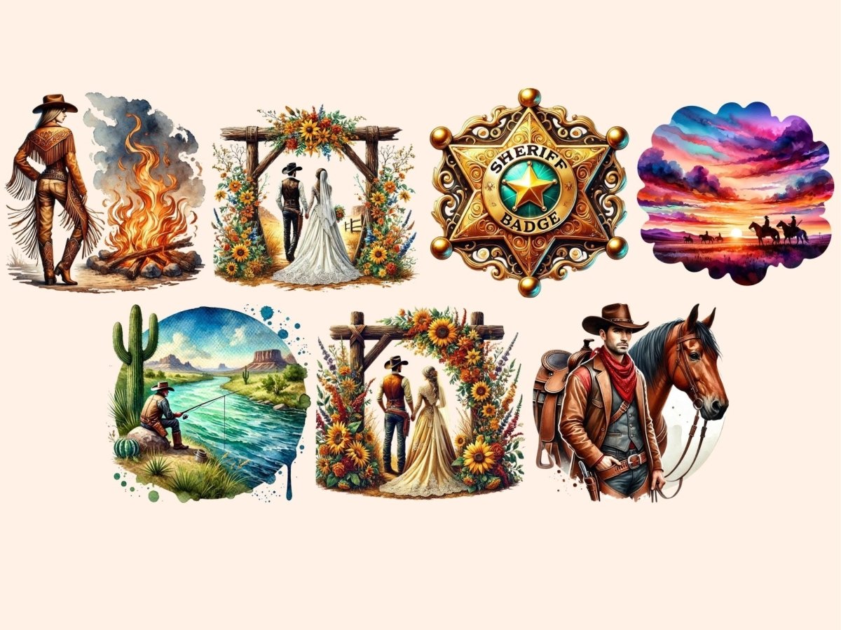 Western (P3) Clipart Country Clipart - Wonders Artist