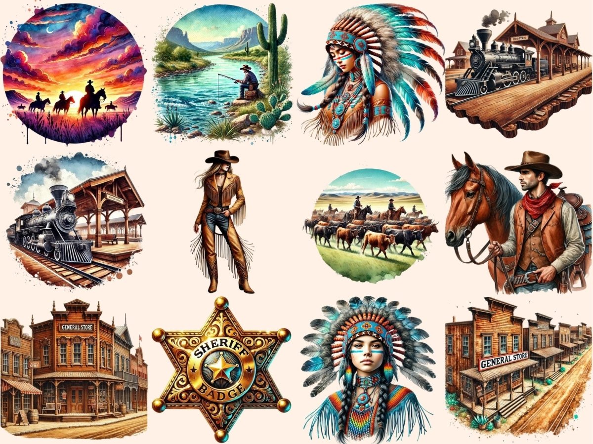 Western (P3) Clipart Country Clipart - Wonders Artist