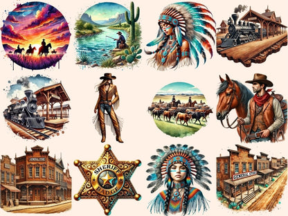 Western (P3) Clipart Country Clipart - Wonders Artist