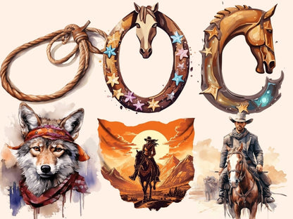 Western Watercolor Clipart american west png - Wonders Artist