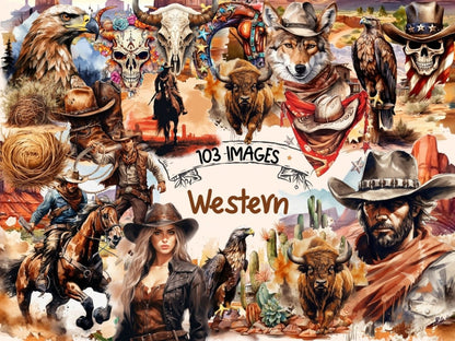 Western Watercolor Clipart american west png - Wonders Artist