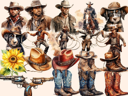 Western Watercolor Clipart american west png - Wonders Artist